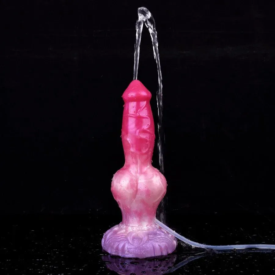 10 Inches Ejaculating Dog Dildo for Women