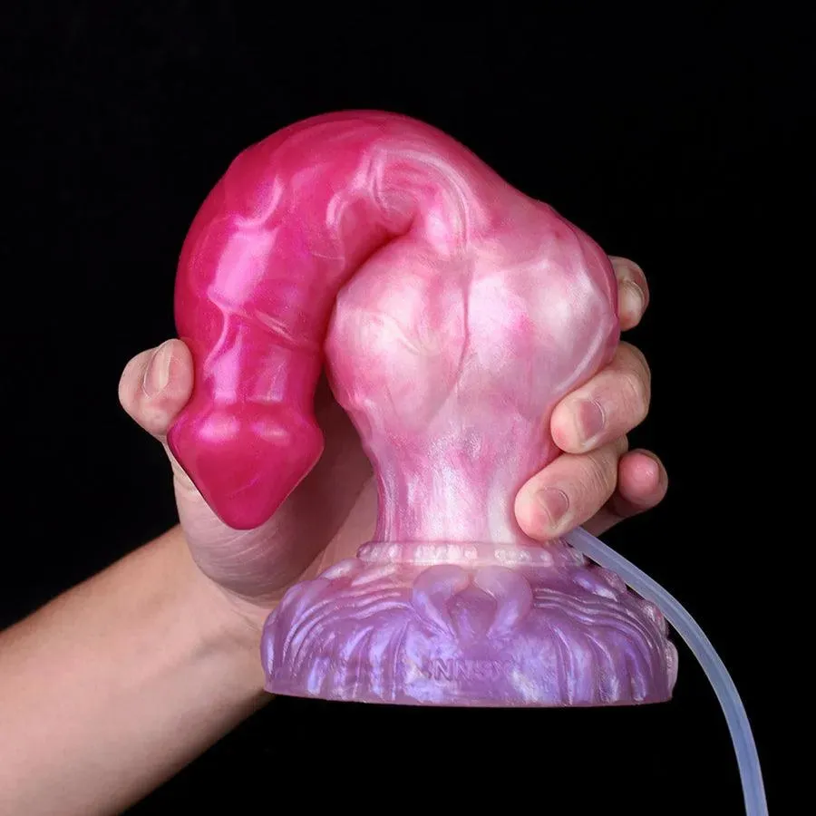 10 Inches Ejaculating Dog Dildo for Women