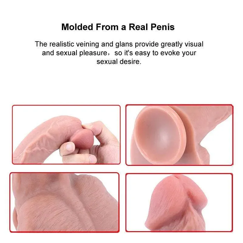 10 Inches Silicone Realistic Big Dildo for Women