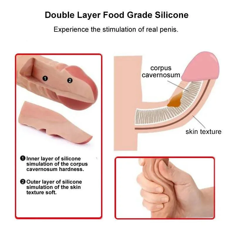 10 Inches Silicone Realistic Big Dildo for Women