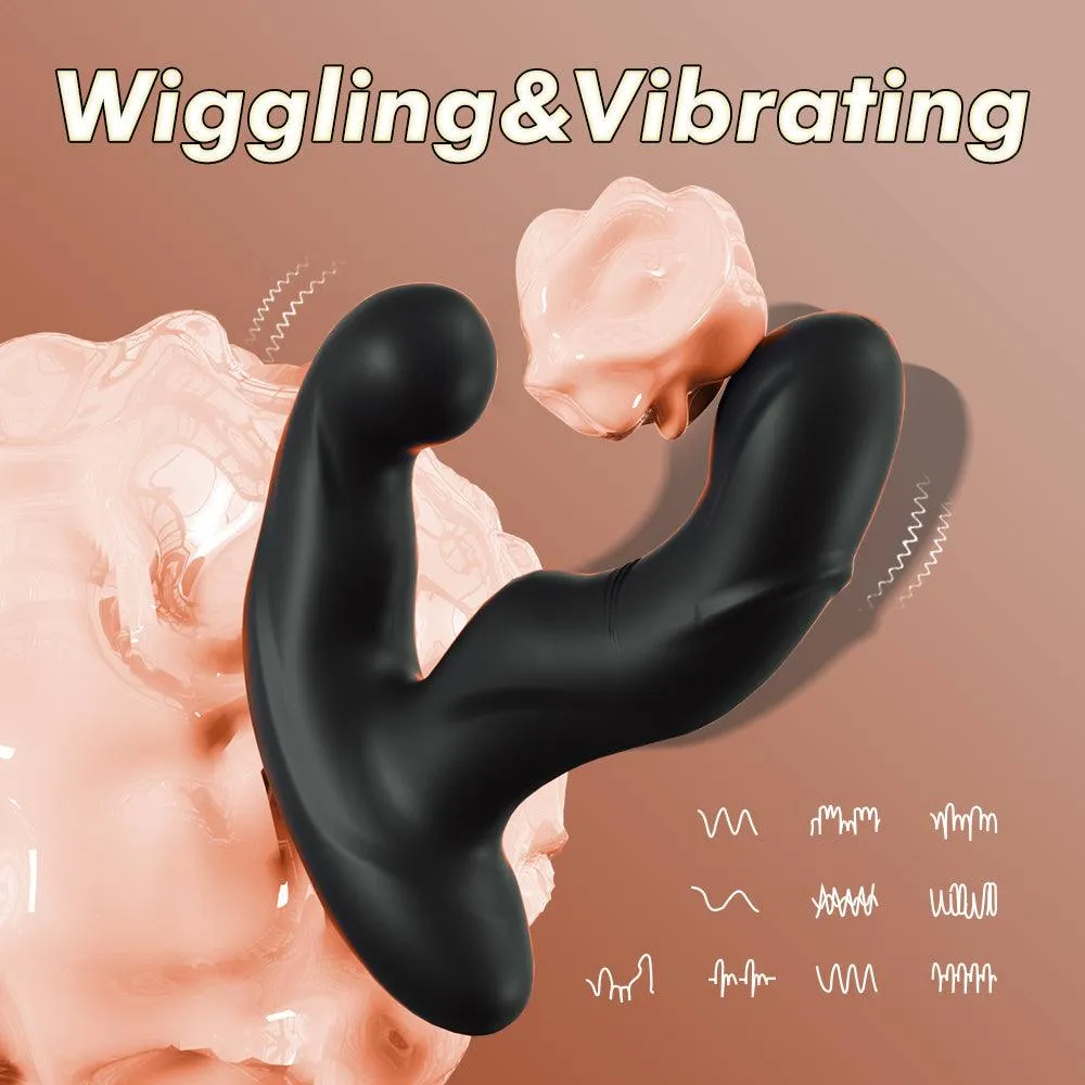 10 Vibrating & Swaying Heating Prostate Massager for P and G Spot Anal Plug Butt Plug