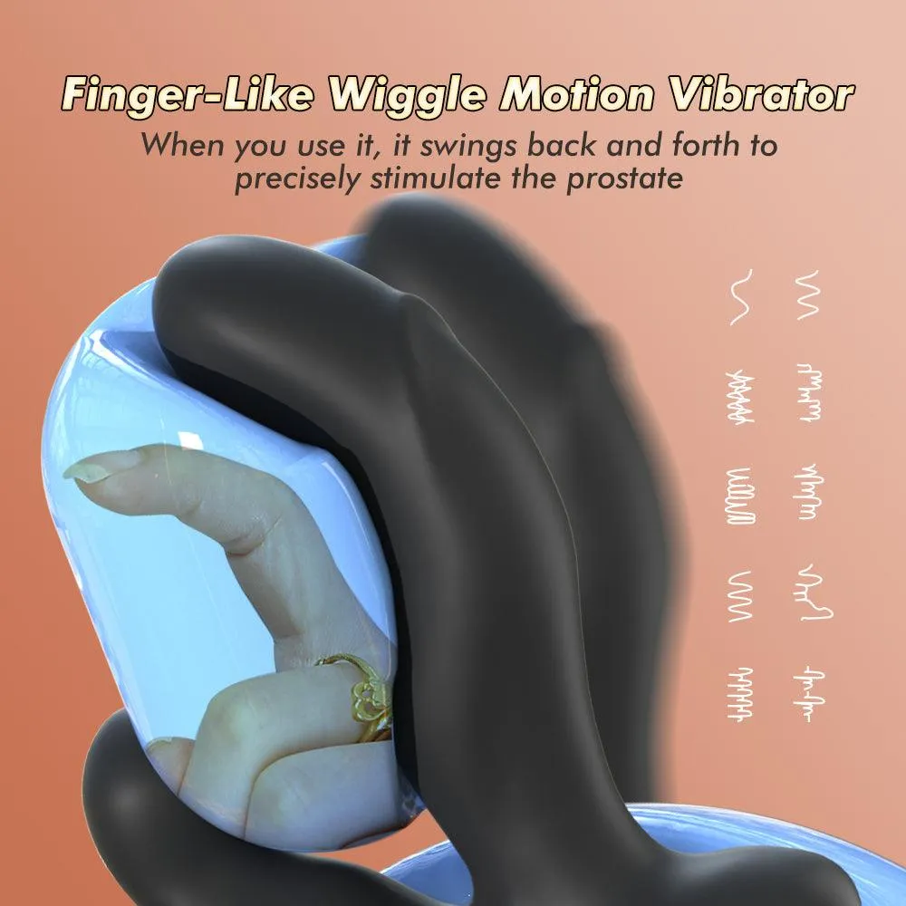 10 Vibrating & Swaying Heating Prostate Massager for P and G Spot Anal Plug Butt Plug