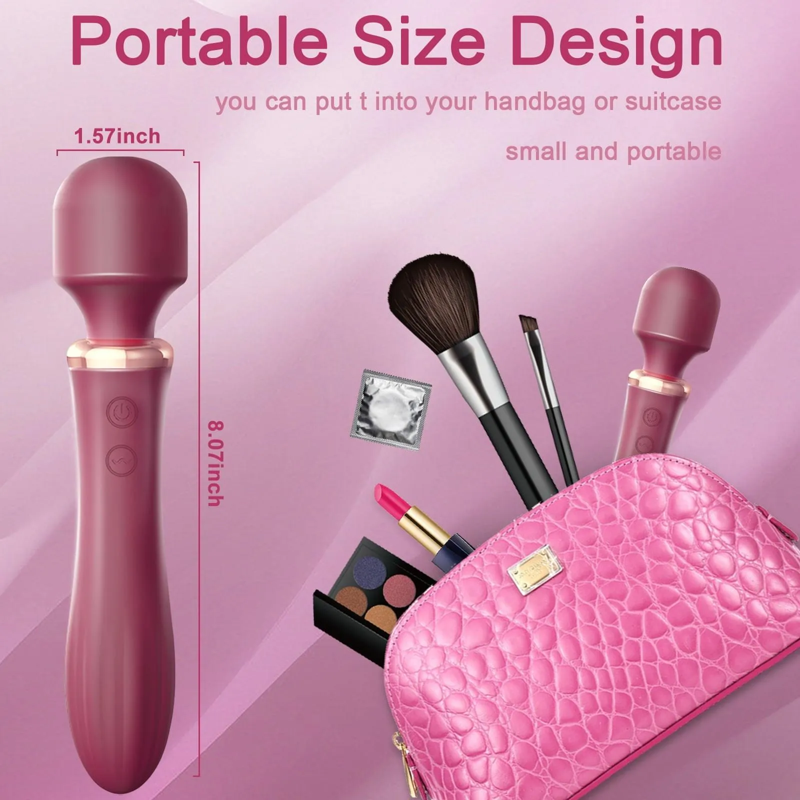 10 Vibrating Double-headed Heating Vibrator Female Wand Massager