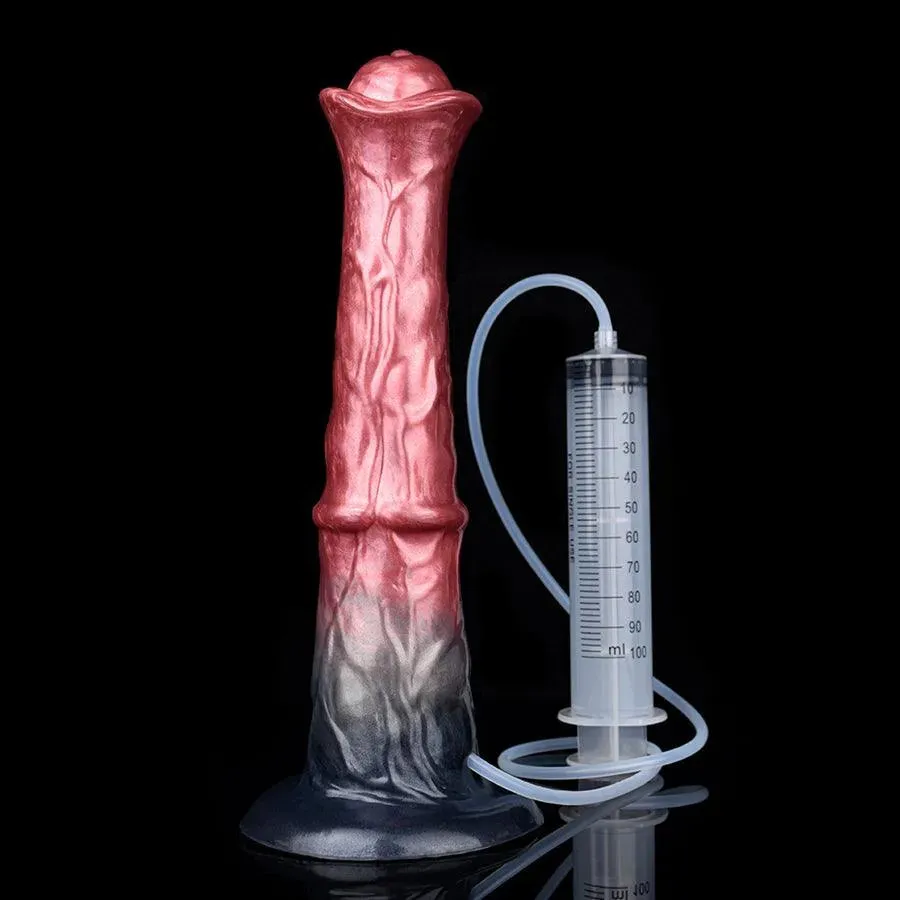 11 Inches Silicone Squirting Horse Dildo