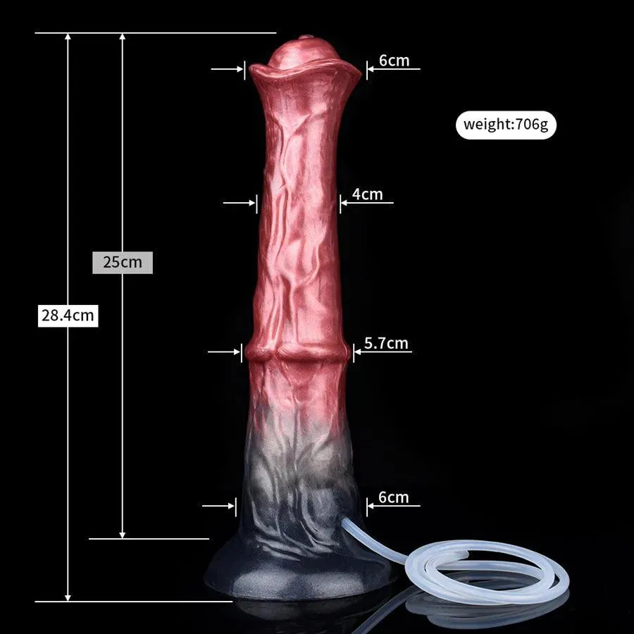 11 Inches Silicone Squirting Horse Dildo
