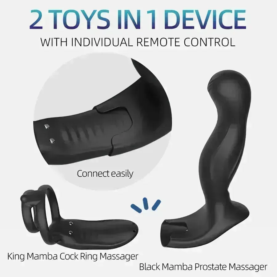 2-in-1 Remote Combination Male Sex Toy
