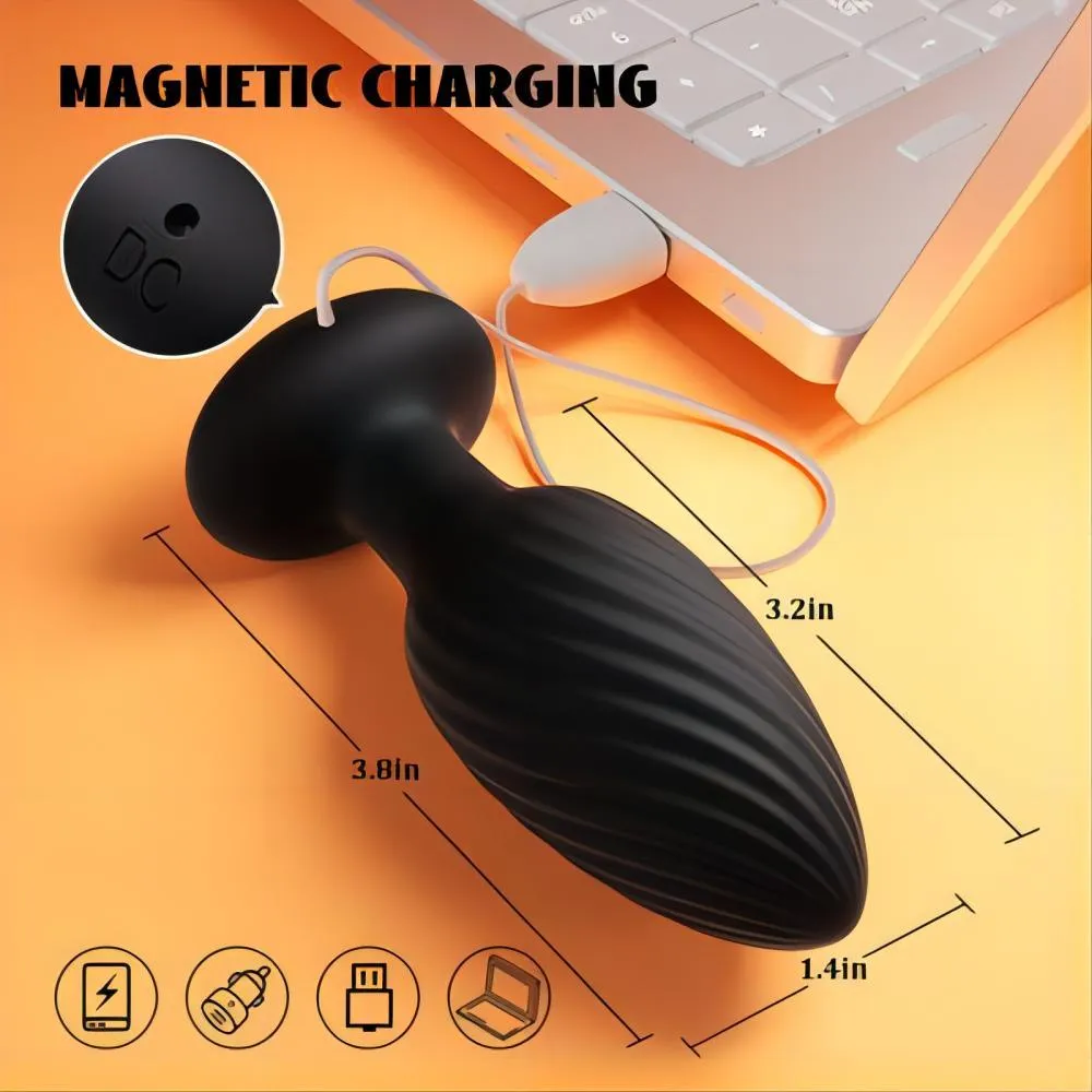 3 in 1 Butt Plug with 7 Rotating and Vibrating Modes Anal Vibrator Anal Plug