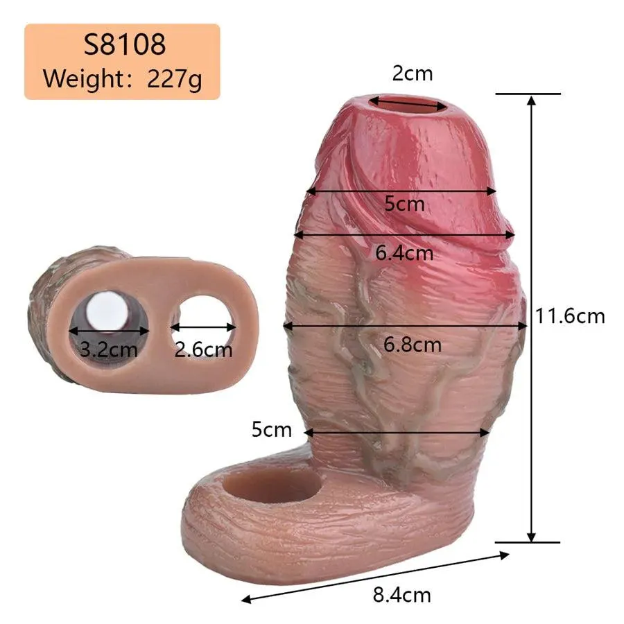 4.5 Inches Silicone Penis Girth Sleeve