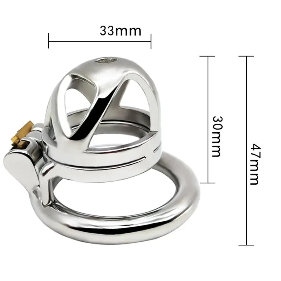47mm Steel Small Male Dick Chastity Cage
