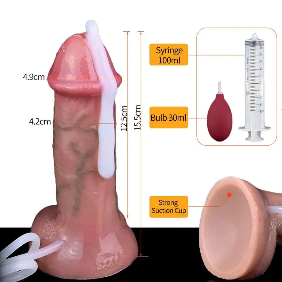 6 Inches Realistic Cumming Dildo