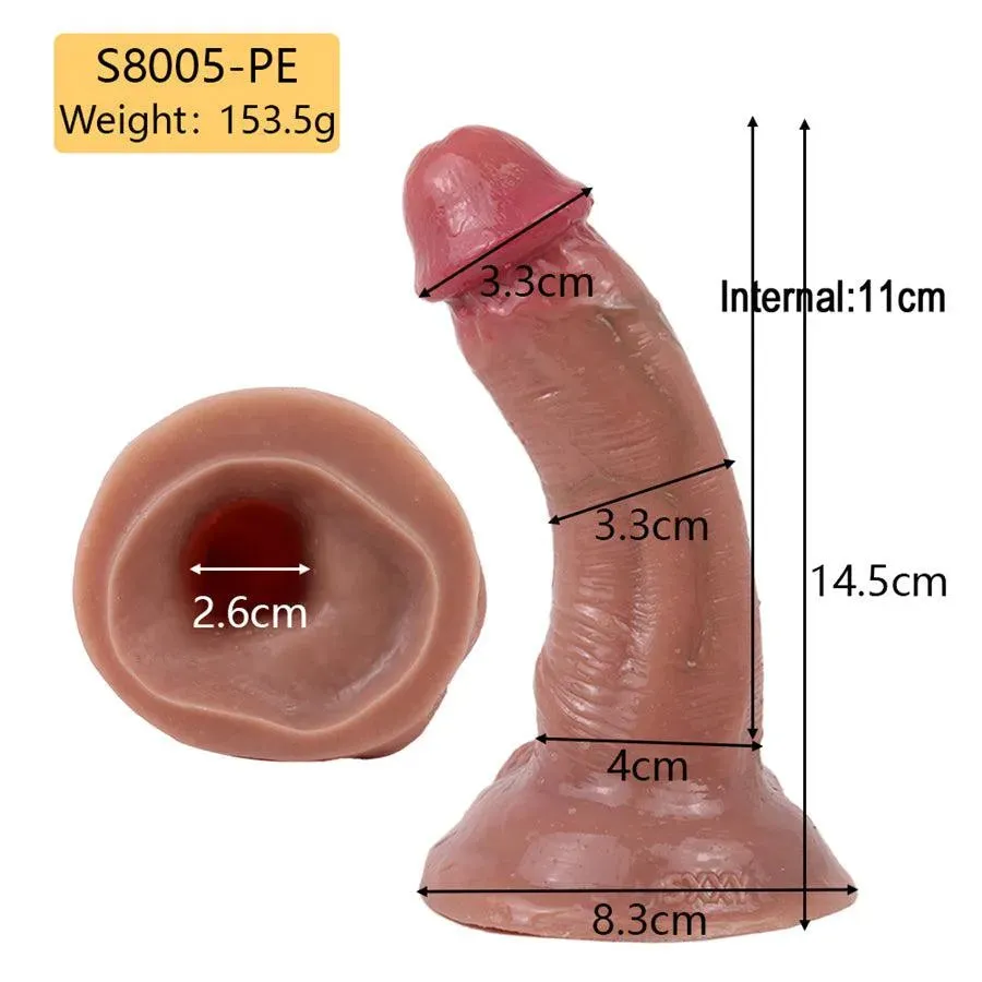 6 Inches Silicone Cock Sleeve Toy for Men