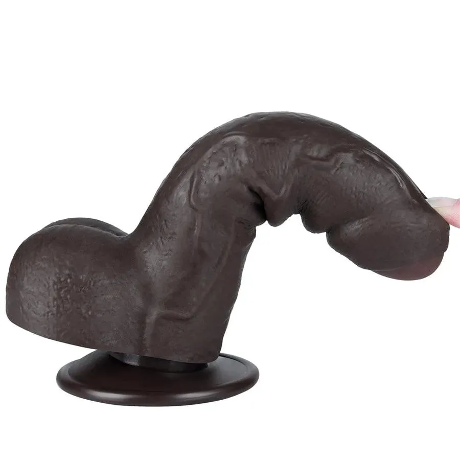 7 Inches Suction Cup Black Dildo