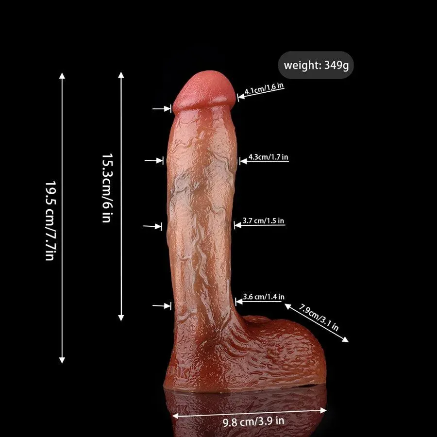 7.5 Inches Silicone Life Like Soft Dildo
