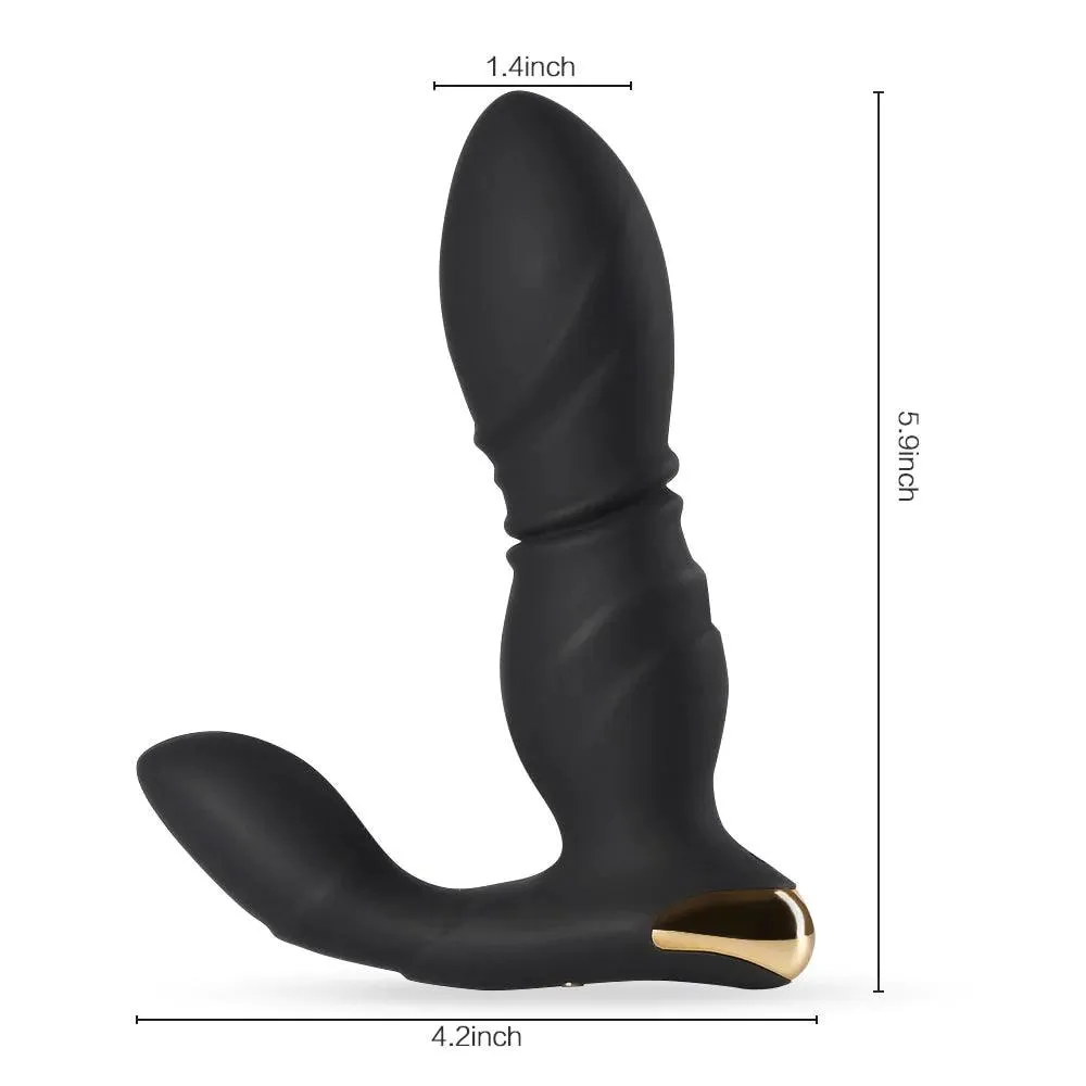 8 Frequency Vibration Thrusting Anal Vibrator Butt Plug