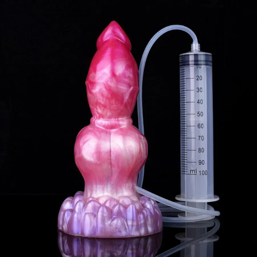 8 Inches Realistic Squirting Dog Cock Dildo