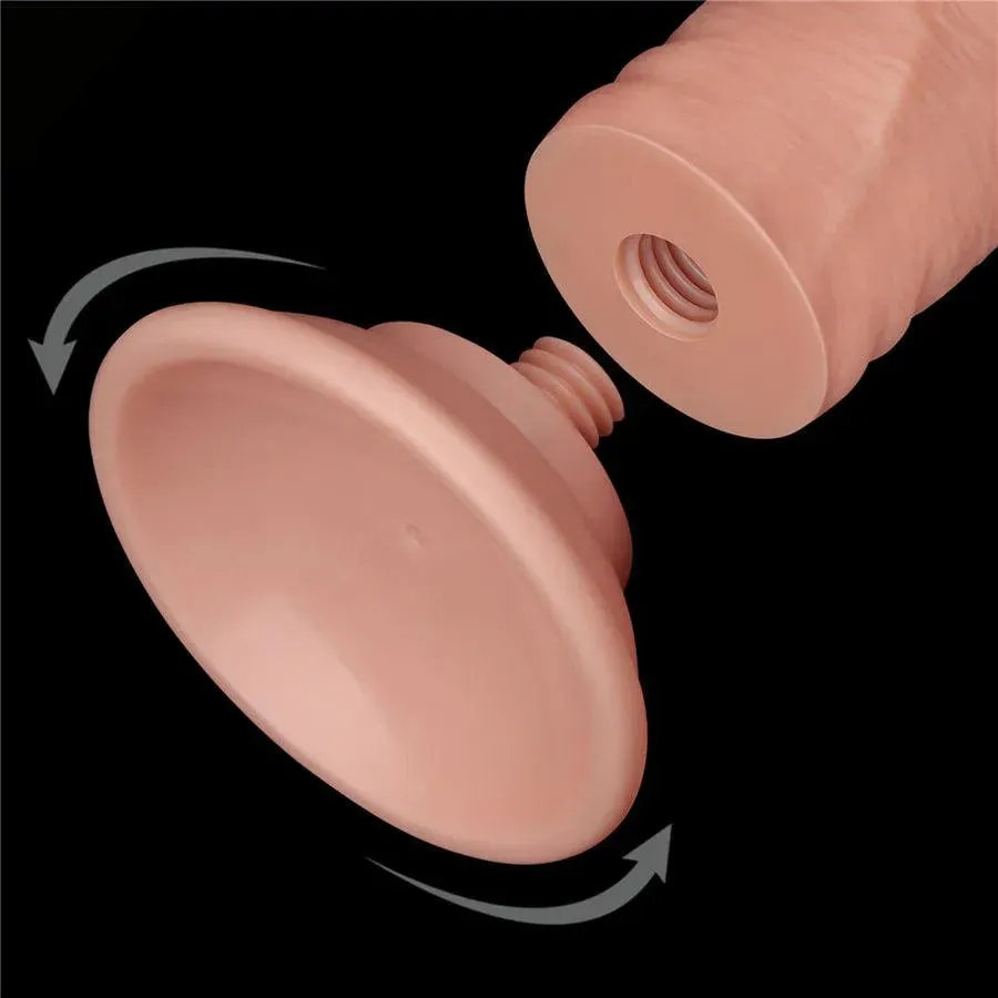 8 Inches Realistic Suction Cup Strap On Dildo