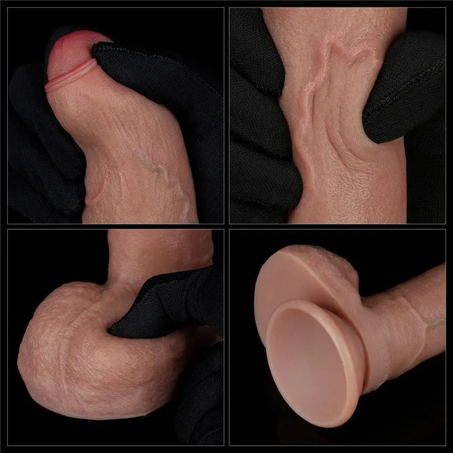 8 Inches Suction Cup Silicone Dildo for Women