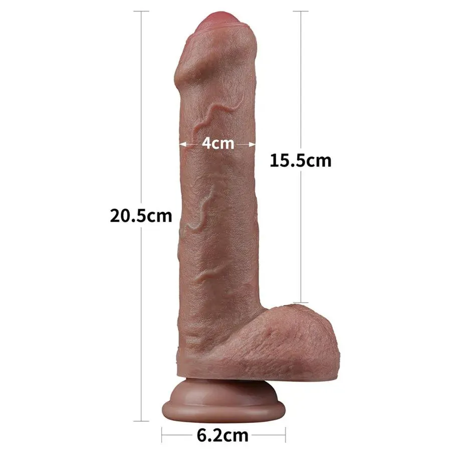 8 Inches Suction Cup Silicone Dildo for Women
