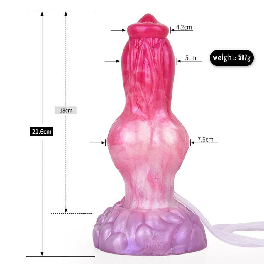 8.5 Inches Realistic Dog Dick Squirting Dildo for Sex