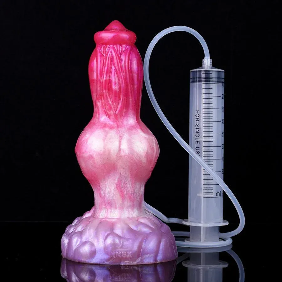 8.5 Inches Realistic Dog Dick Squirting Dildo for Sex