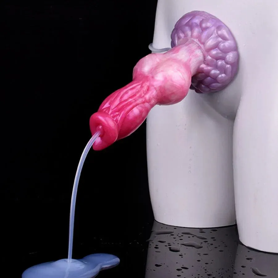 8.5 Inches Realistic Dog Dick Squirting Dildo for Sex