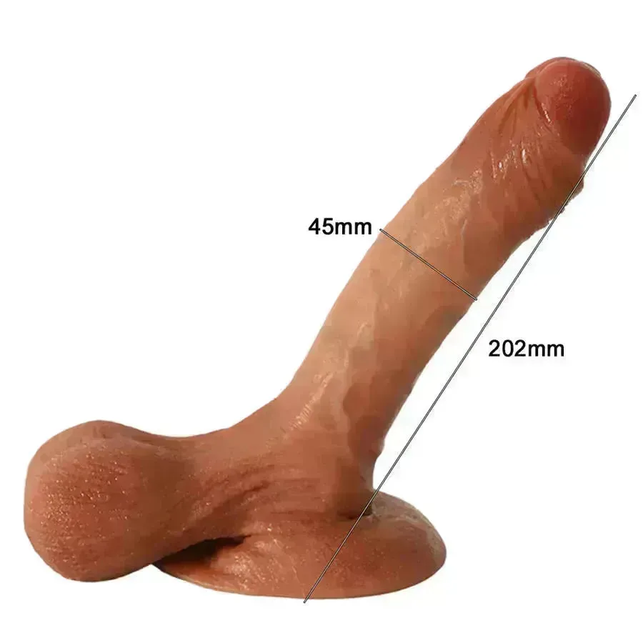 9.5 Inches Silicone Realistic Suction Cup Dildo