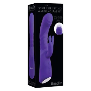Adam & Eve - Eve's Posh Thrusting Warming Rabbit Vibrator (Purple)