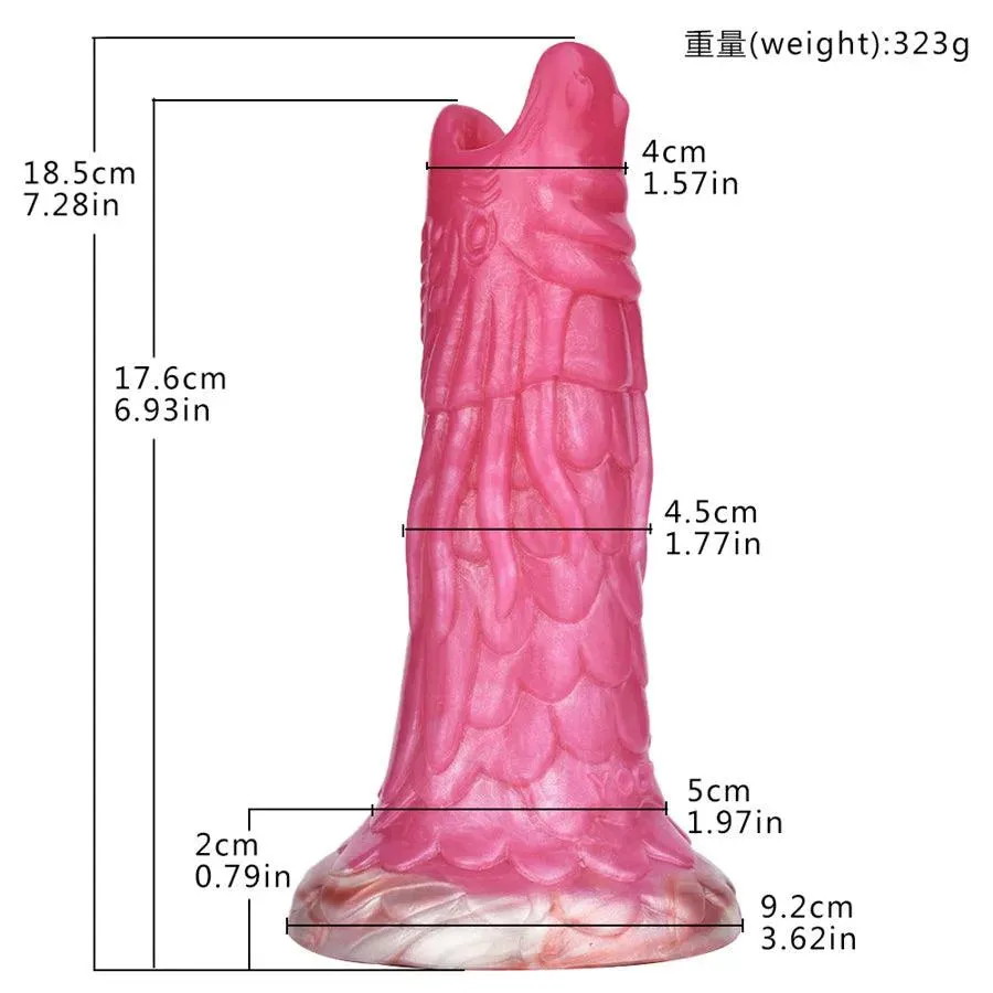 Airbag Boost Ovipositor Dildo with 5 Eggs
