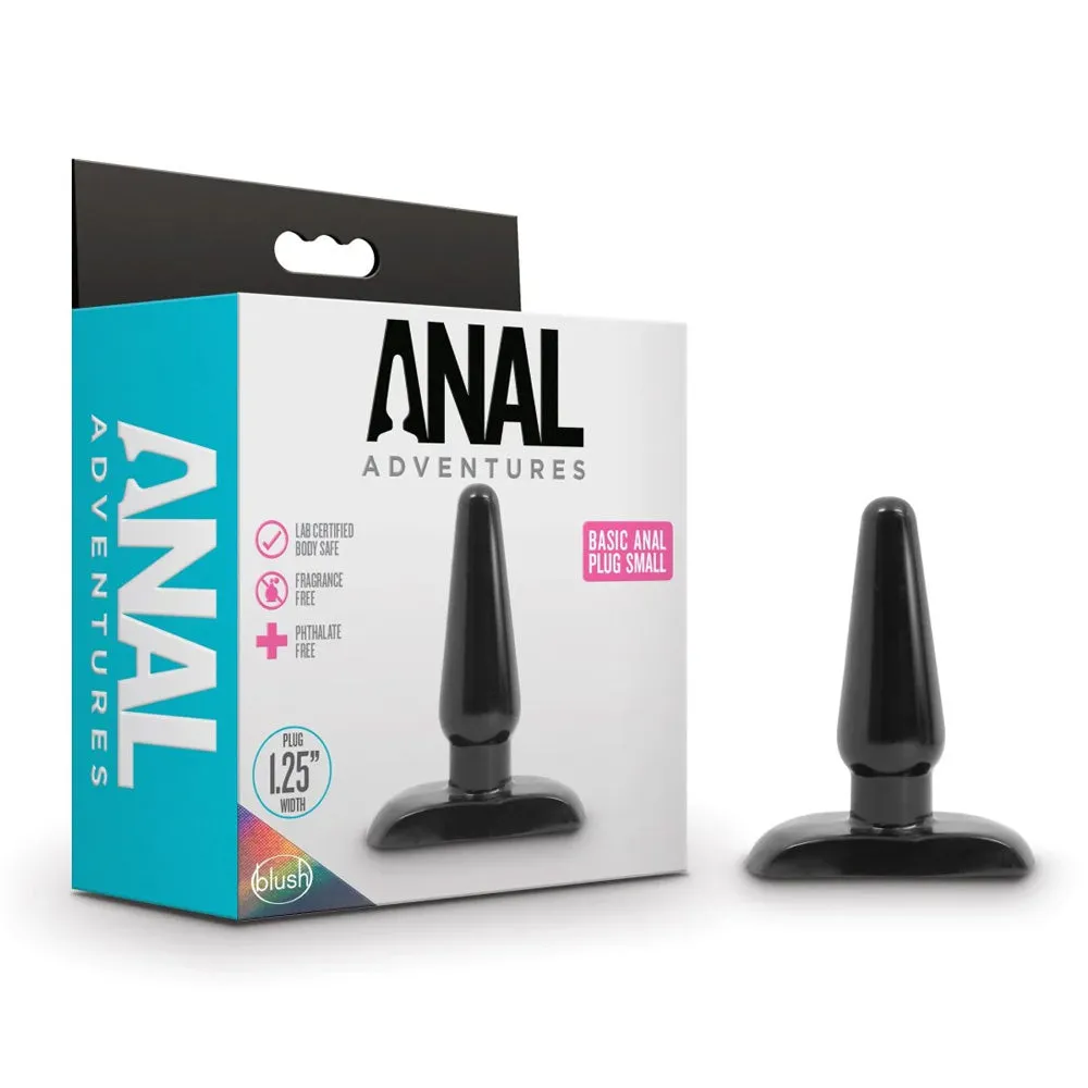 Anal Adventures PVC Basic Butt Plug - Small