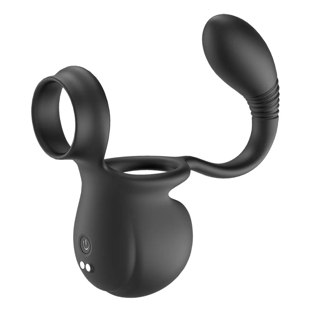 Aphrodisia Male Wearable Vibrating Balls & P-Spot Stimulator System
