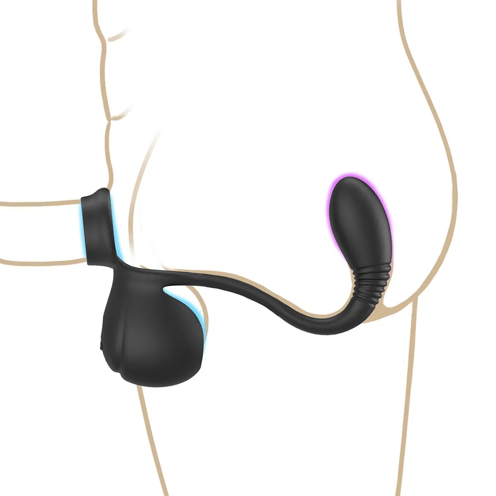 Aphrodisia Male Wearable Vibrating Balls & P-Spot Stimulator System
