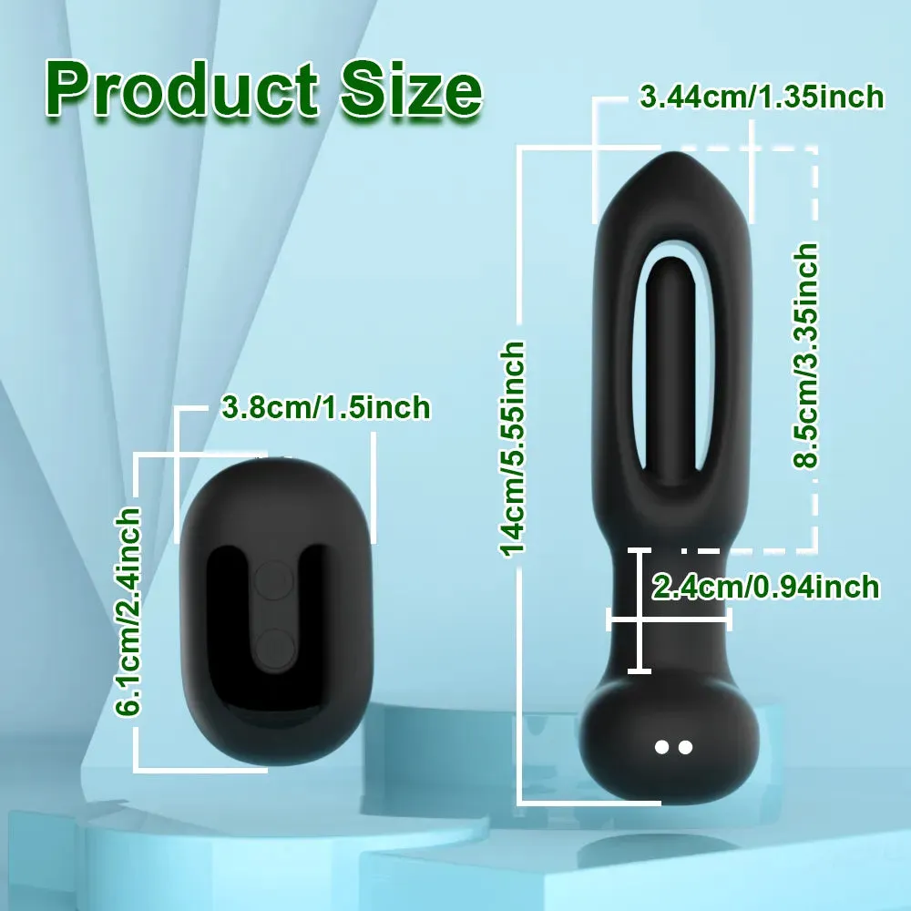 APP Control Butt Plug 9 Tapping 9 Vibrating Anal Plug Pointed Design Anal Vibrator Prostate Massager