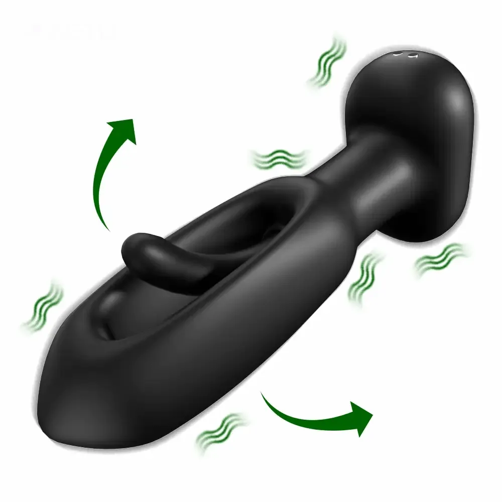 APP Control Butt Plug 9 Tapping 9 Vibrating Anal Plug Pointed Design Anal Vibrator Prostate Massager