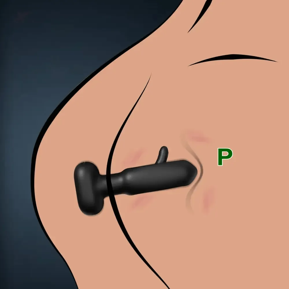 APP Control Butt Plug 9 Tapping 9 Vibrating Anal Plug Pointed Design Anal Vibrator Prostate Massager