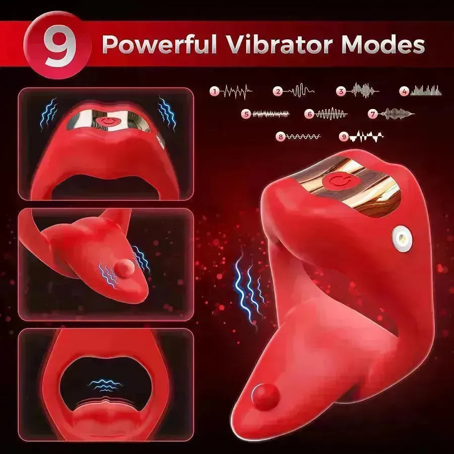 App Control Sexual Lips Penis Ring