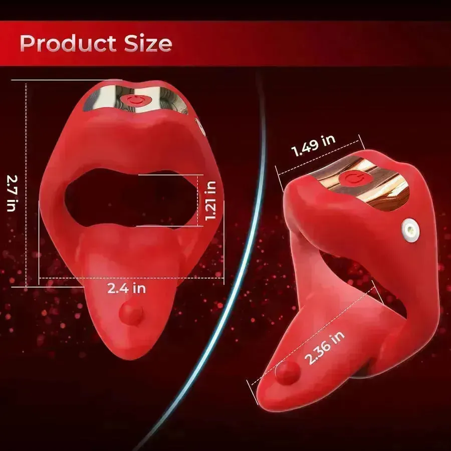 App Control Sexual Lips Penis Ring