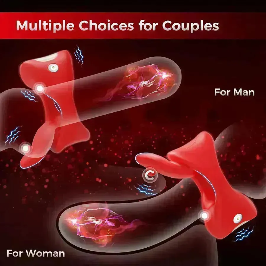 App Control Sexual Lips Penis Ring