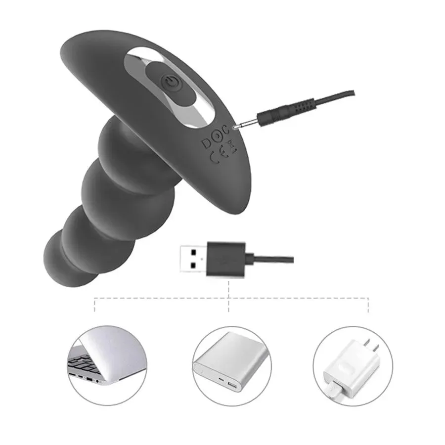 App Controlled Rotating Vibrating Anal Beads