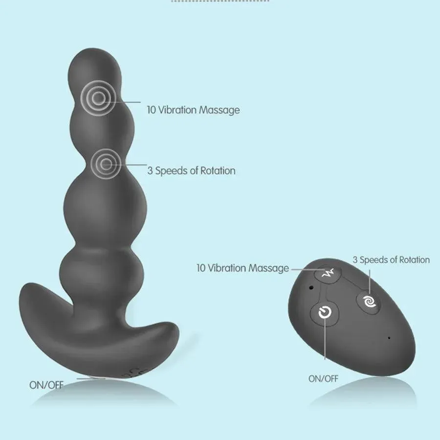 App Controlled Rotating Vibrating Anal Beads
