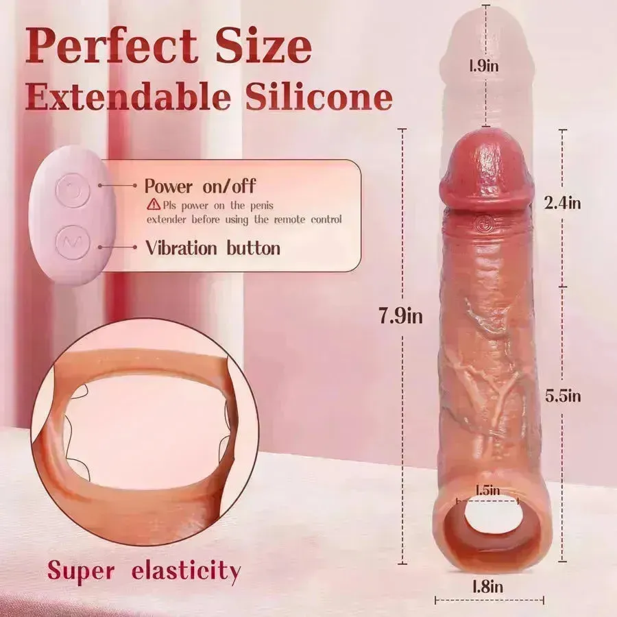 App Controlled Vibrating Cock Sleeve