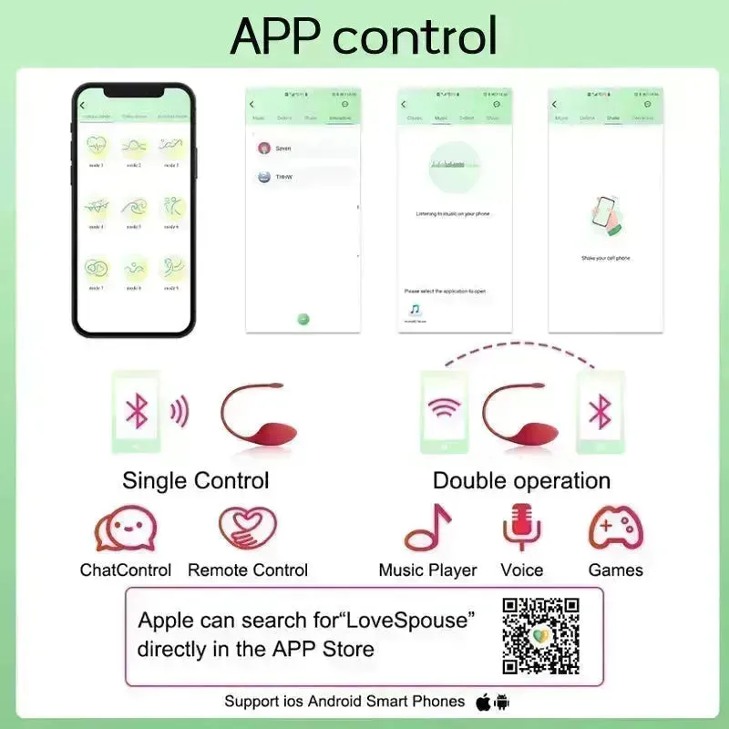 App Controlled Vibrating Egg Sex Toy