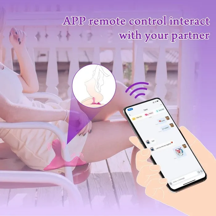 APP Remote Control Wearable Panty Vibrator Sit & Ride Clit Anal G-Spot Vibrators with 9 9 Vibrating Modes