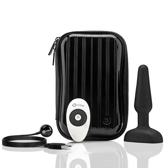 B-Vibe - Trio Remote Control Vibrating Anal Plug (Black)