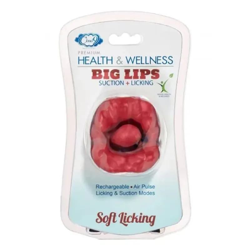 Big Lips Suction and Licking - Red