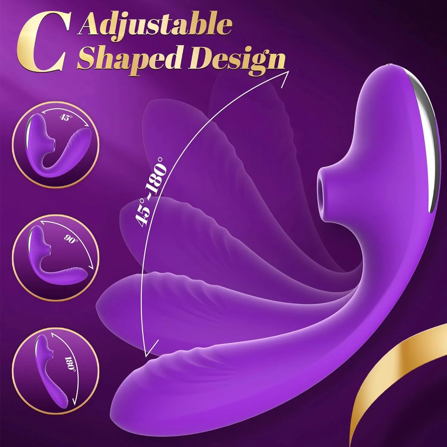 Blend - 3 in 1 Adjustable G-Spot Vibrator Sucking Clit Stimulator