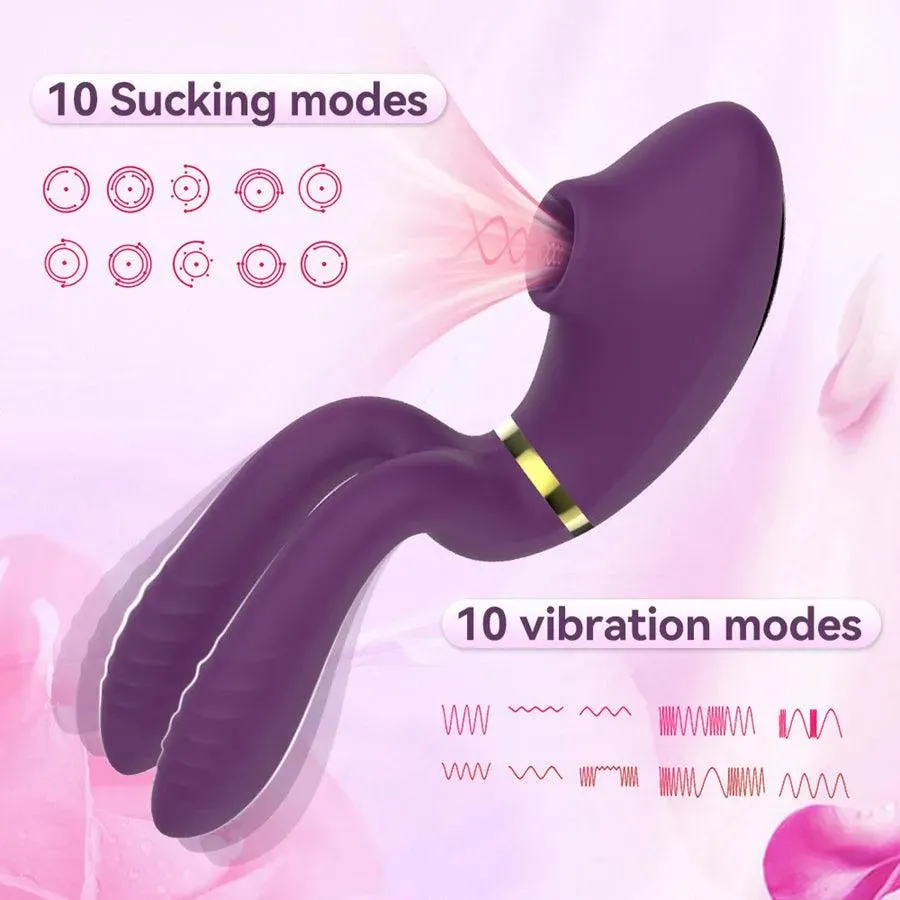 Bluetooth Controlled Sucking Vibrator for Women