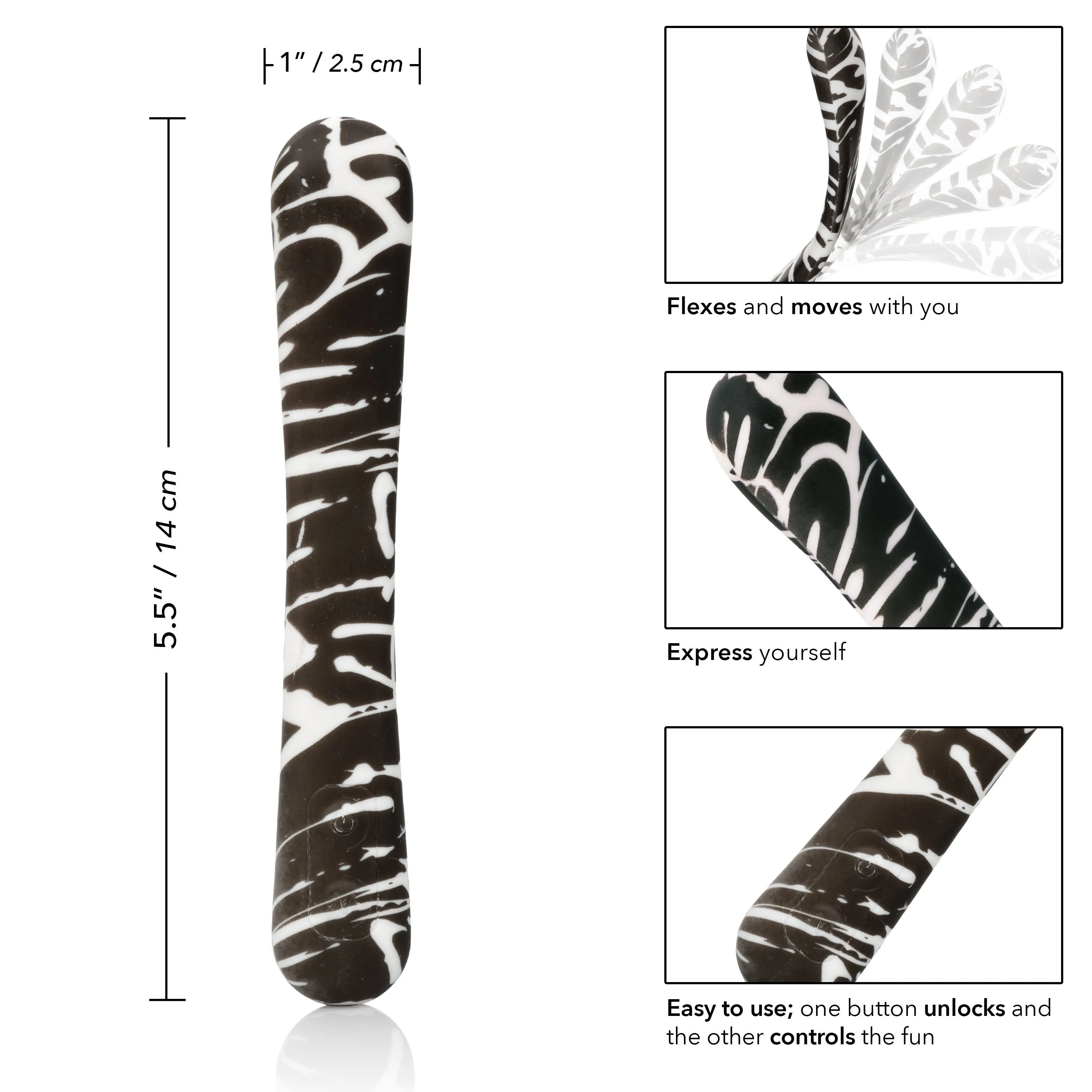 Calexotics - Hype Flexi Bendable G-Spot Wand (Multicolor)
