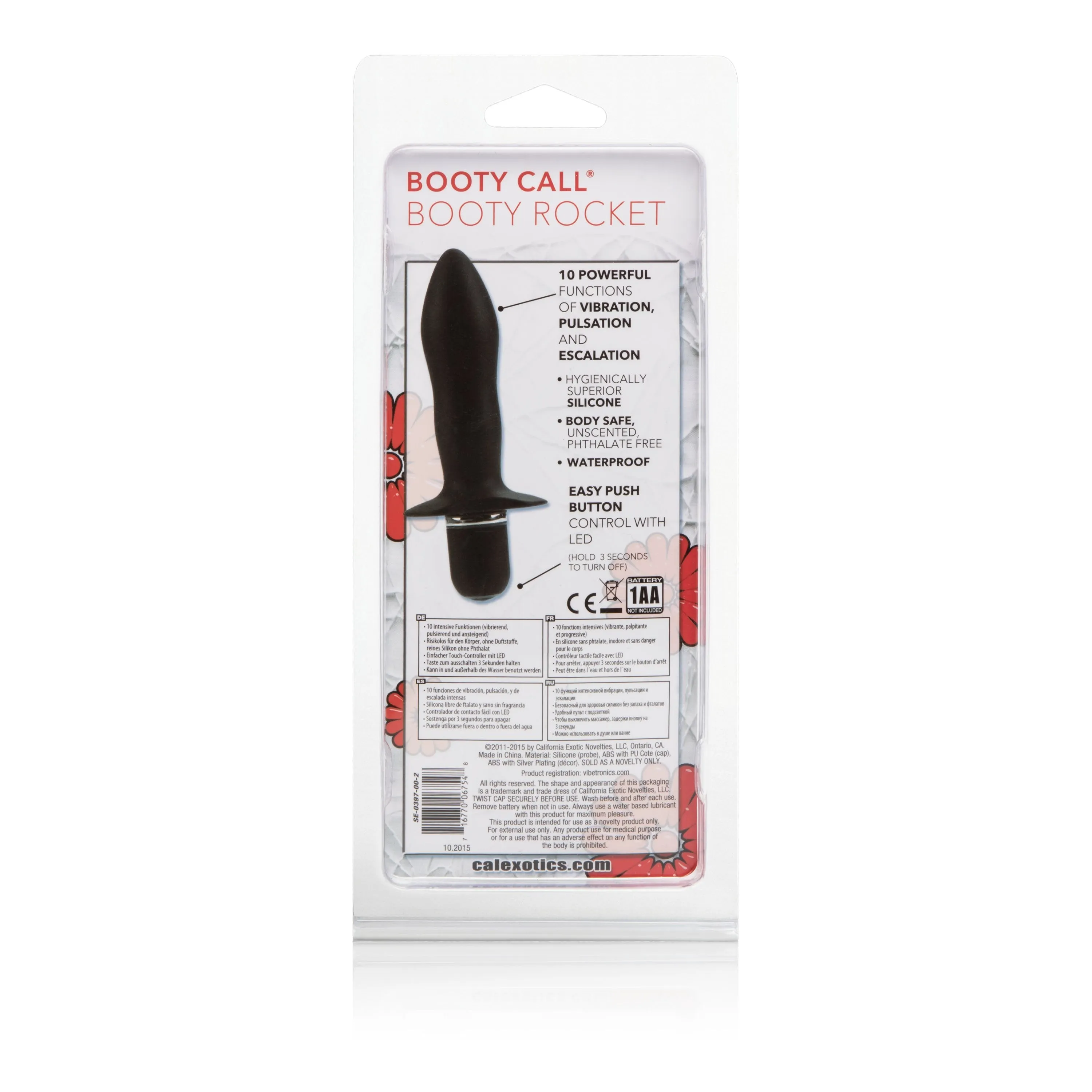 California Exotics - Booty Call Booty Rocket Vibrating Prostate Massager (Black)