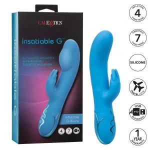 California Exotics - Insatiable G Inflatable G Bunny Vibrator (Blue)