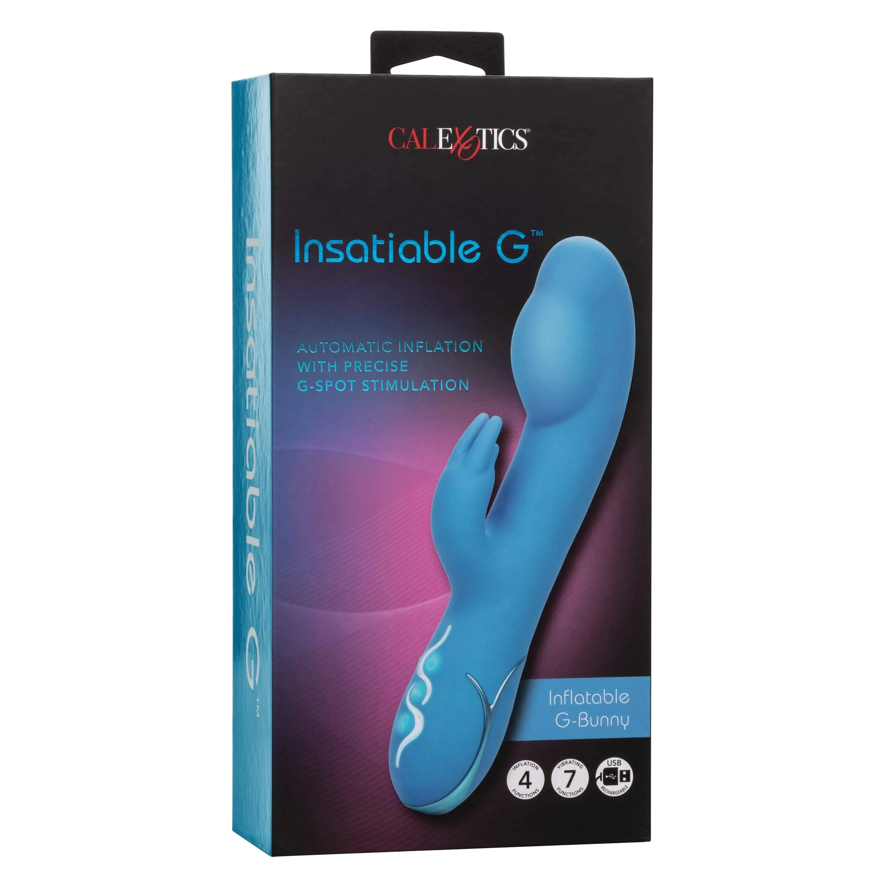 California Exotics - Insatiable G Inflatable G Bunny Vibrator (Blue)